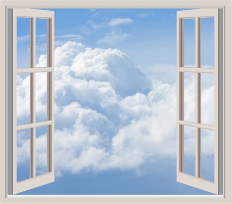 Clouds Through Window Frame Free Stock Photo Public Domain Pictures