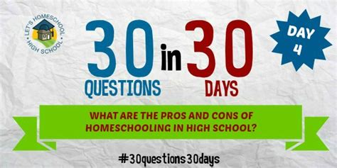 What Are The Pros And Cons Of Homeschooling In High School
