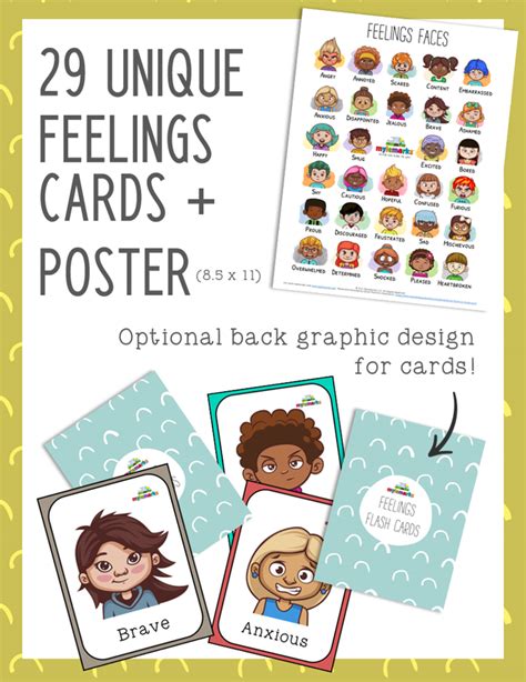 Feelings Flash Cards Poster