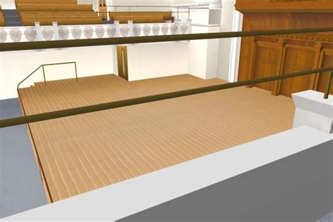 Existing seating area existing skatepark bridge shown this dash. Seating plans | Cadogan Hall