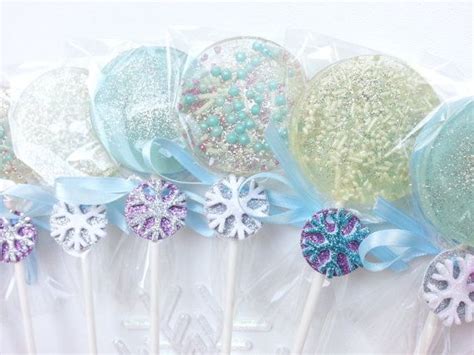 Frozen Lollipops Frozen Lollipops Snowflake Lollipops Frozen Themed