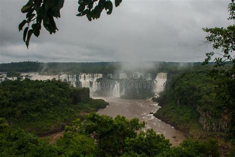 Iguassu Falls Brazil America Extraordinary View From The Brazilian