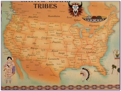 Map Of Native American Tribes Pre Colonization Maps Resume Examples
