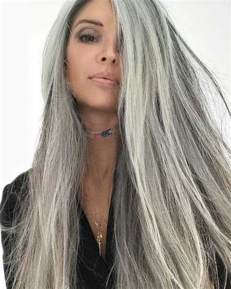 Gray Hair Long Gray Hair Hair Styles Silver Hair Color