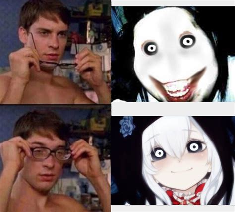 Jeff The Killer Anime Girl Meme AI Anime Girls As Creepypasta Images