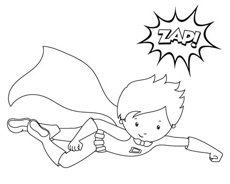 printable superhero coloring sheets  kids crazy  projects