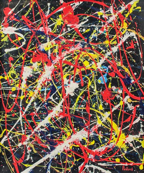 Quotmodern Abstract Jackson Pollock Painting Original Art