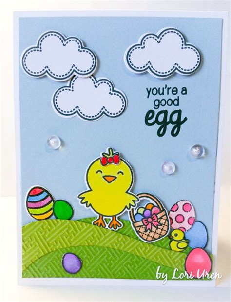 Sunny Studio Cards Happy Easter Wishes Customer Card