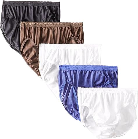 Hanes Women S Elegance Nylon Hi Cut Panties Pack Amazon Co Uk