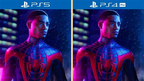 Ps5 Vs Ps4 Pro Spider Man Miles Morales Youtube