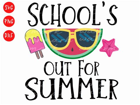 Schools Out For Summer Svg Summer Svg Graphic By Deenaenon · Creative