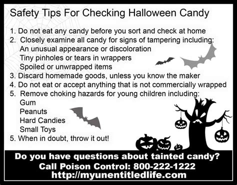 Halloween Safety Tips Printable