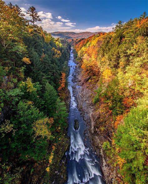 Stunning Capture From The Quechee Gorge Bridge Vermont🍁 The Day Today