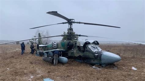 Ukraine Shot Down Russian Ka 52 Attack Helicopter Global Defense Corp