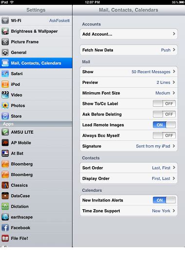 How Do I Setup My Email On My Ipad Apple Support
