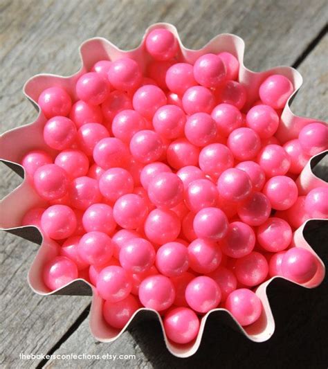 pearl pink sugar pearls candy bead sprinkles large size pearls 2 oz jar pink sugar pink
