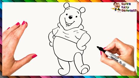 How To Draw Winnie The Pooh Step By Step 🐻 ️winnie The Pooh Drawing Easy Youtube
