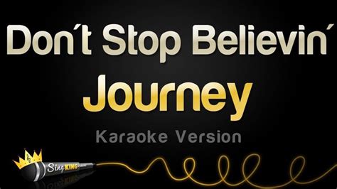 Journey Dont Stop Believin Karaoke Version In 2022 Karaoke