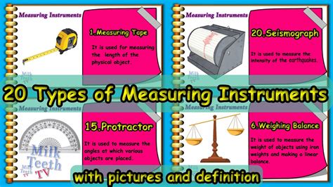 20 Types Of Measuring Instruments For Kids Devices And Instruments