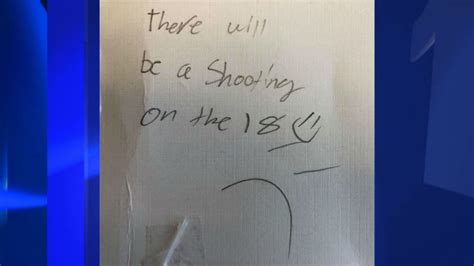 School Shooting Threat Written On A Bathroom Sign Leads To Increased