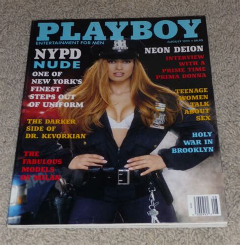 1994 August Playboy NYPD Nude Carol Shaya Playmate Maria Checa