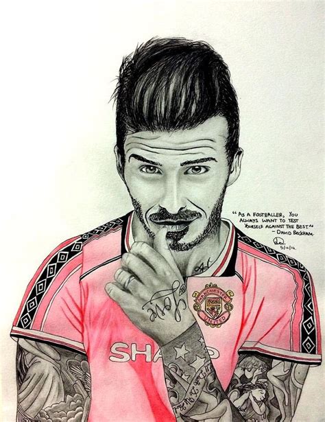 Finished My Drawing Of David Beckham For A Friend S Th Drawings