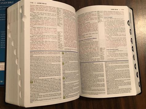 PERSONALIZED ** NIV Large Print Study Bible Indexed - Black Bonded