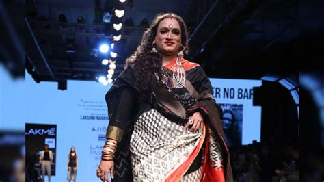 transgender activist laxmi narayan tripathi turns showstopper at lfw