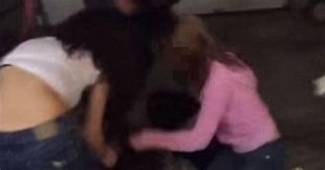 Sickening Footage As Five Girls Beat Punch And Stamp On