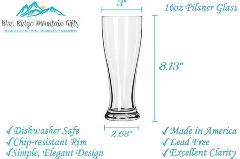 Etched Pilsner Glass Set Of 2 Custom Pilsner Glasses Etsy