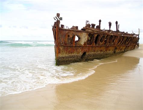 Maheno Shipwreck On Fraser Island Australia Photographie