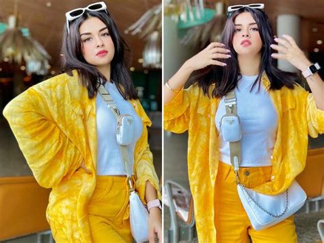 Avneet Kaur Flaunted Perfect Figure In Yellow Shirt And Pants See Pics