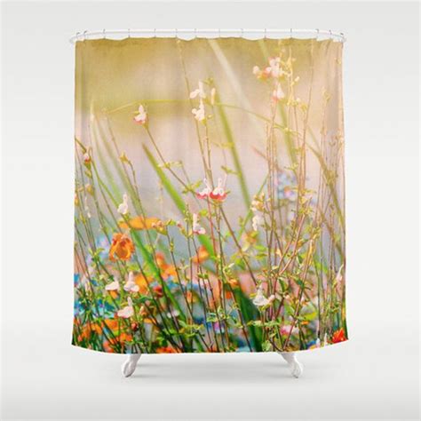 Floral Shower Curtain Photo Print Shower Curtain Etsy Floral Shower