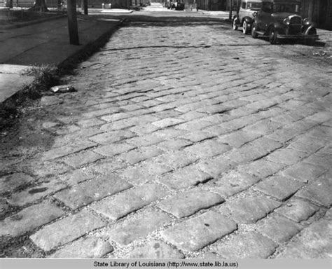 Cobble Stone Streets In The French Quarter In New Orleans Louisiana In