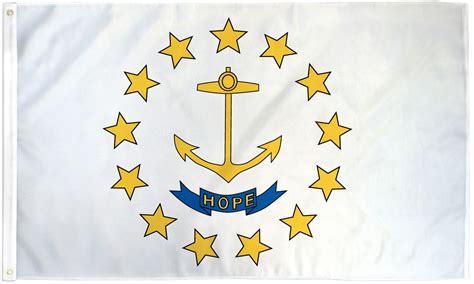 Rhode Island State Flag 3x5ft Polyester Official Flag Pole
