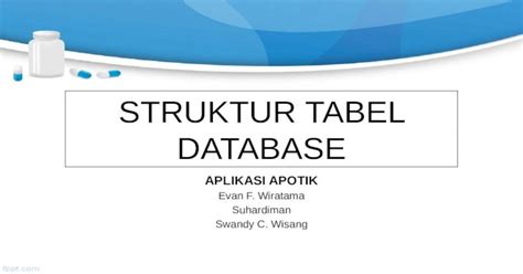 Struktur Tabel Database Pptx Powerpoint