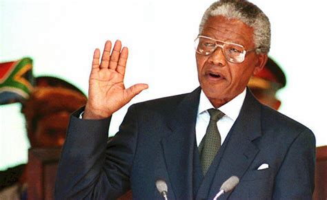 Nelson Mandela Inauguration South African Leader Became Nations First