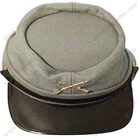 Civil War Wool Lined Kepi Hat Blue Kilts