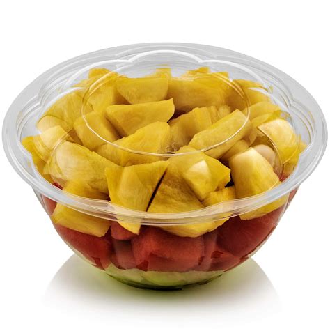 Buy Clear Plastic Bowls With Lids 24 Oz Disposable Salad Bowl With