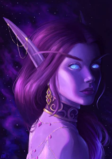 Void Elf By Zaelii Art R Imaginaryelves