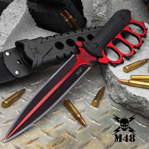 M48 Cardinal Sin Liberator Trench Knife With Sheath 2cr13 Cast