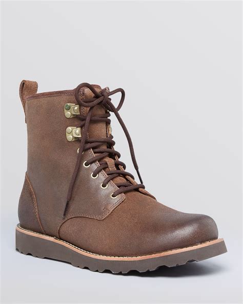 Ugg Ugg® Australia Waterproof Hannen Leather Boots in Gray for Men