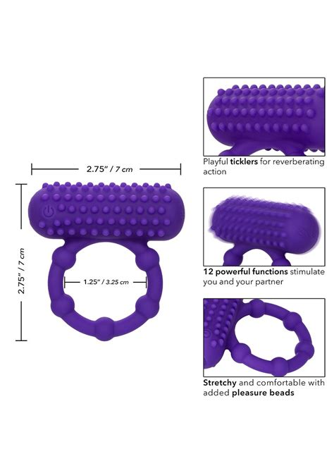 Calexotics Silicone Rechargeable 5 Bead Maximus Ring