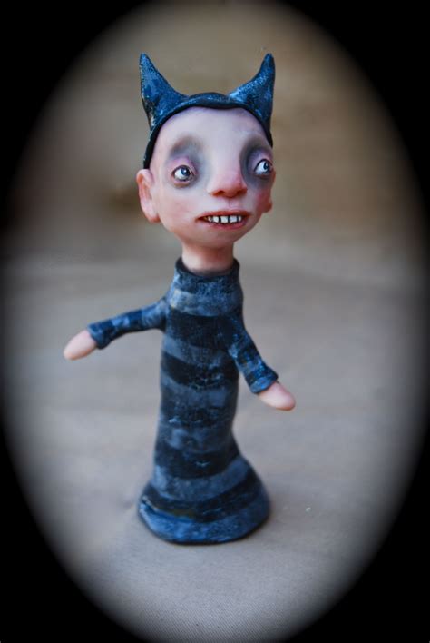Creepy Little Guy Art Dolls Altered Art Monster Art