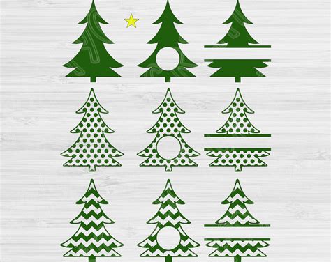 Christmas Tree Svg Files For Cricut And Silhouette Christmas Svg Cut