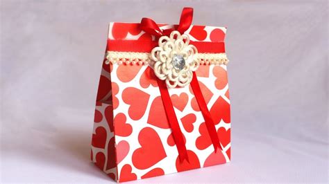 Diy Paper T Box For Valentines Day Origami T Box No Cutting