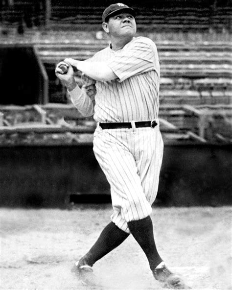 New York Yankees Babe Ruth Swinging His By New York Daily News Archive