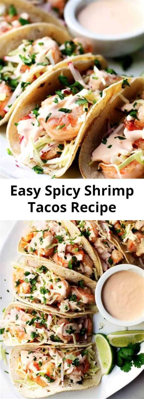 Easy Spicy Shrimp Tacos Recipe 9am Chef