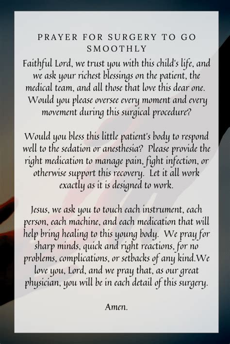 6 Healing Prayers Before Surgery For A Child Prayrs 2022