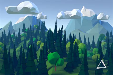 3d Forest Background